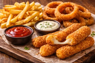 Burger King french fries and onion rings