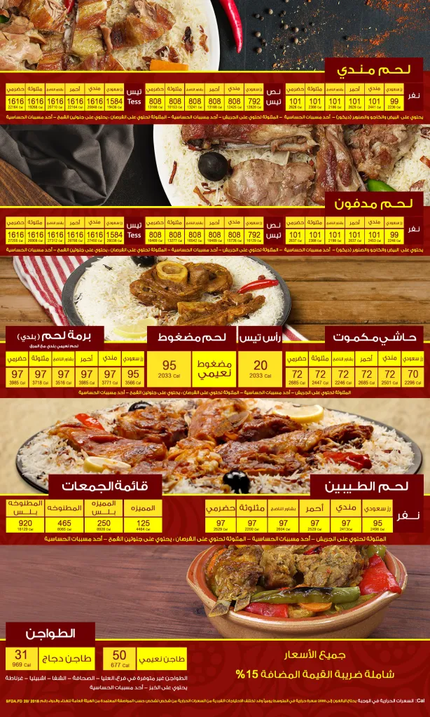 صورة جلسة عائلية داخل مطعم الناضج في الرياض مع طاولات مرتبة وخدمة مريحة