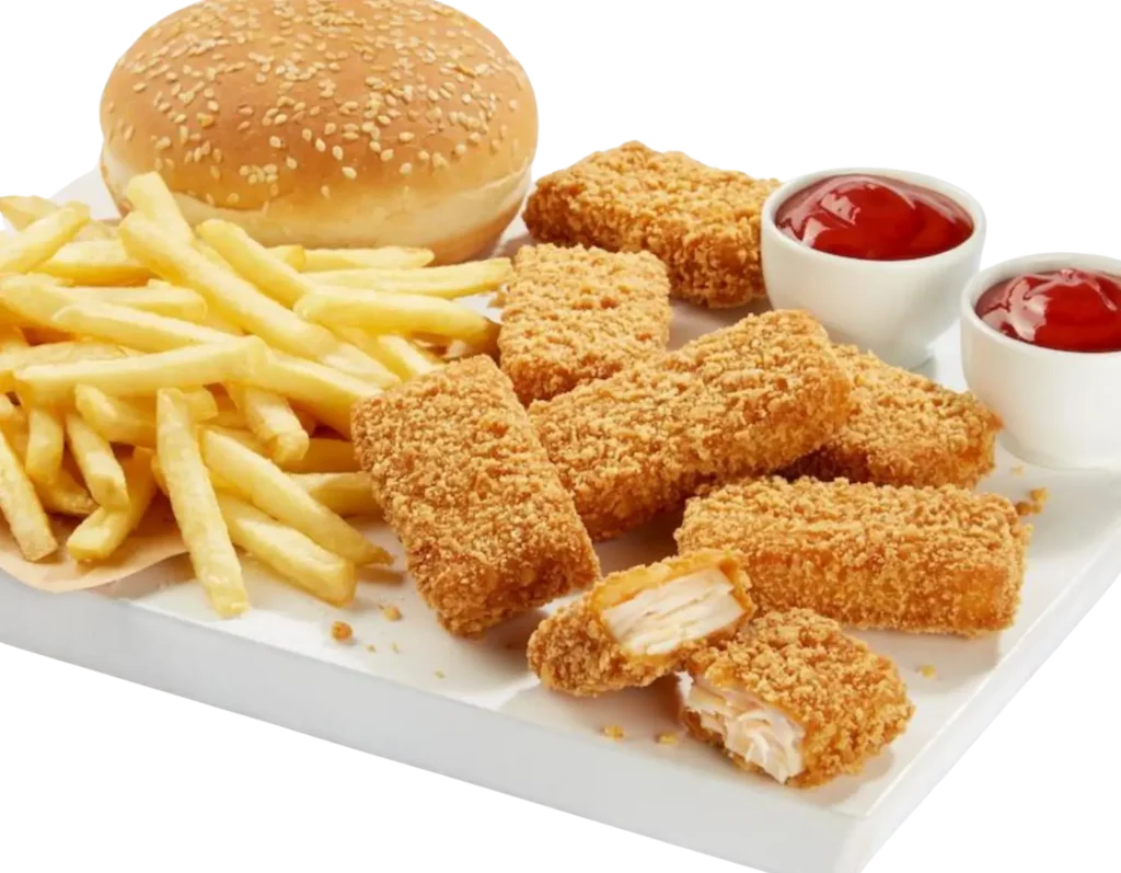Albaik Riyadh chicken nuggets meal served with fries