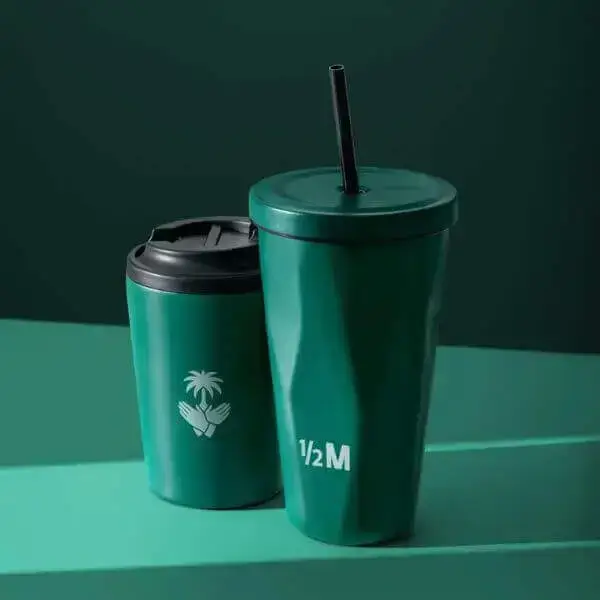 كوب الفزعة هاف مليون بمناسبة اليوم الوطني بتصميم وطني مميز